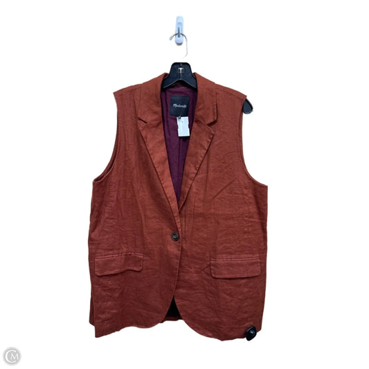 Vest Other By Madewell In Orange, Size: Xl