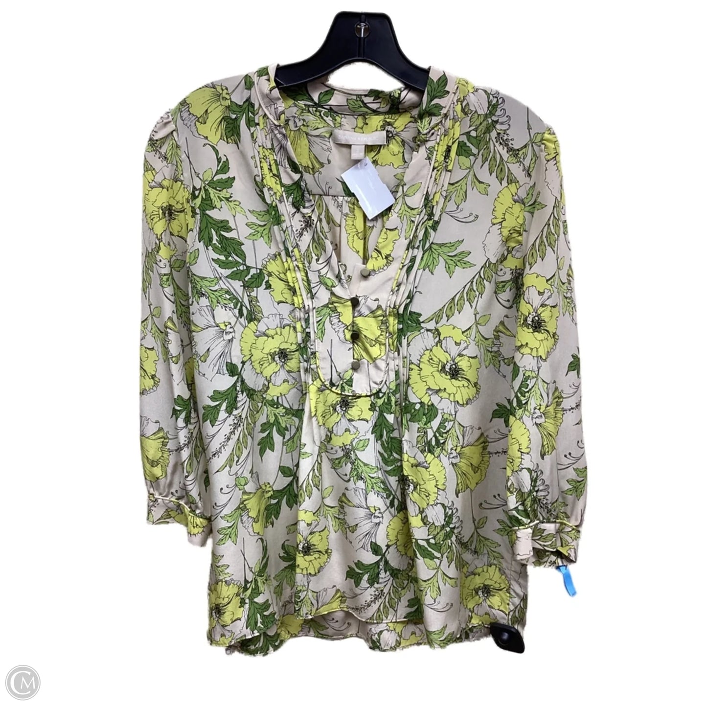 Top Long Sleeve By Banana Republic In Floral Print