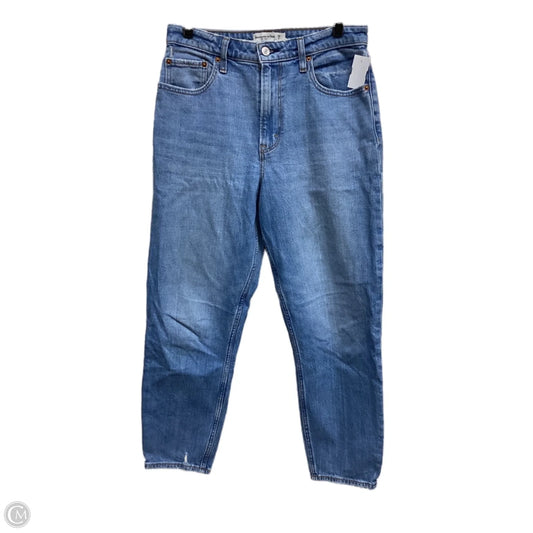 Jeans Straight By Abercrombie And Fitch In Blue Denim, Size: 6