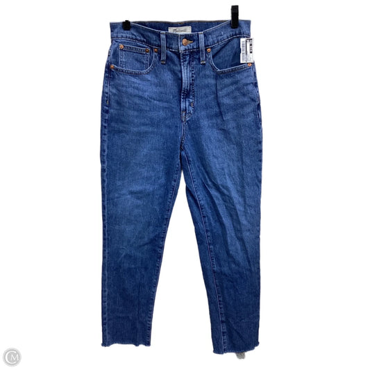 Jeans Straight By Madewell In Blue Denim, Size: 4