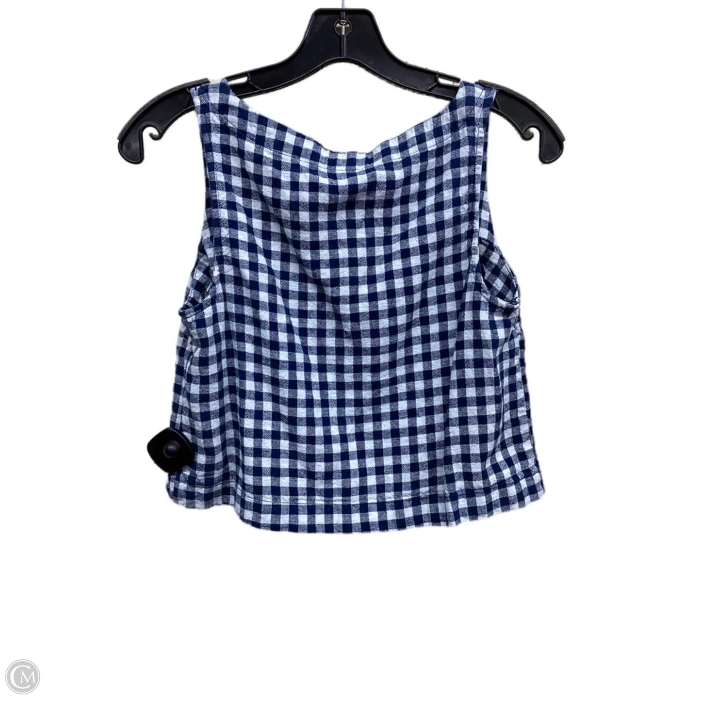 Top Sleeveless By Old Navy In Plaid Pattern, Size: S