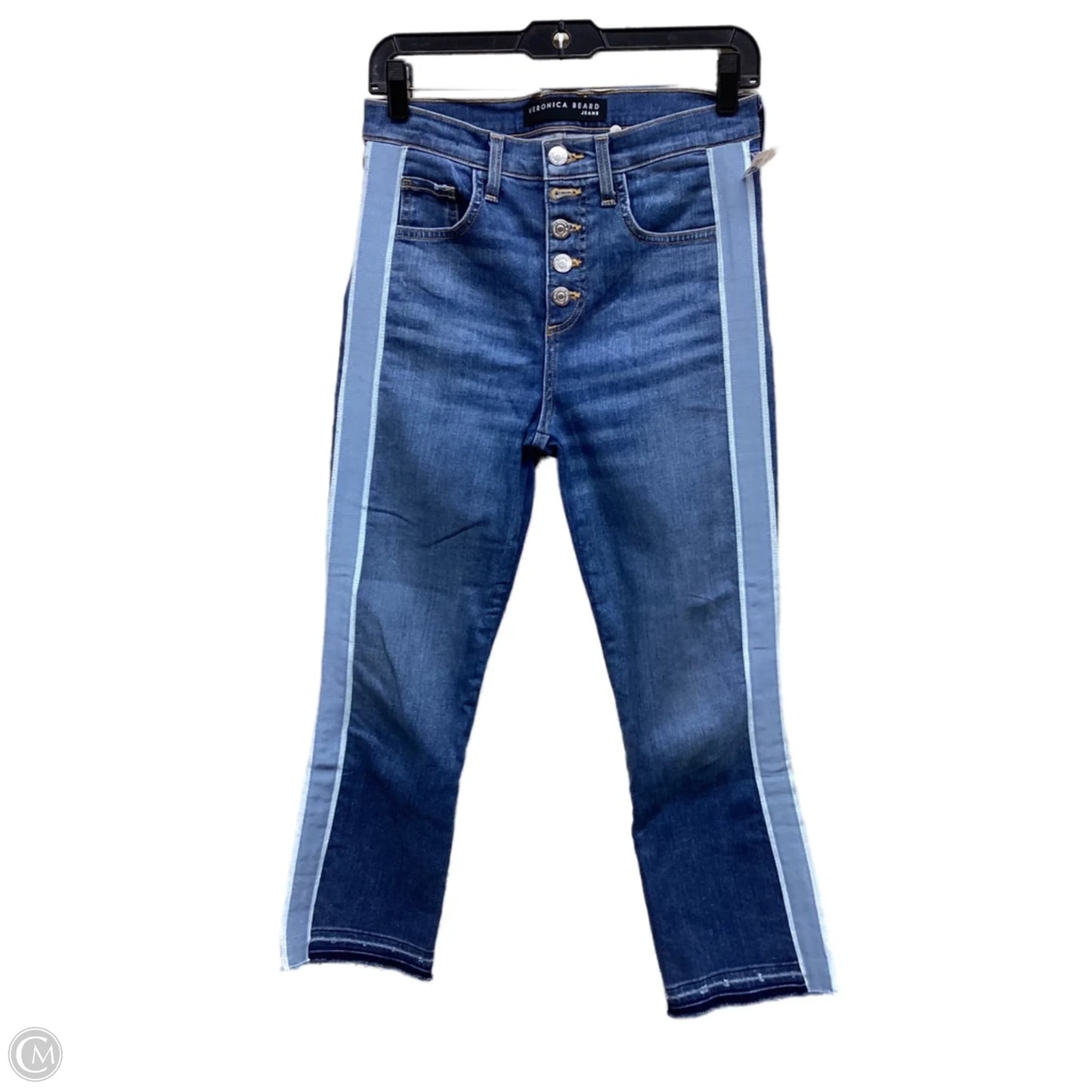 Jeans Straight By Veronica Beard In Blue Denim, Size: 4