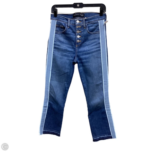 Jeans Straight By Veronica Beard In Blue Denim, Size: 4