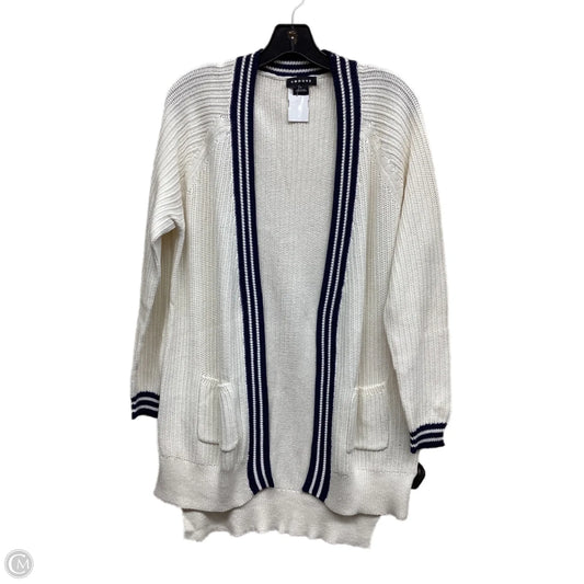 Sweater Cardigan By Trouve In Blue & White, Size: S