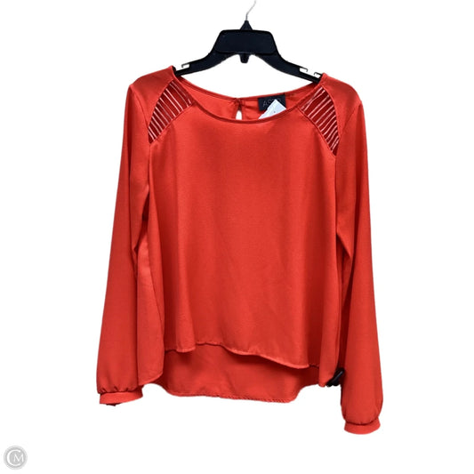 Top Long Sleeve By Astr In Orange, Size: S