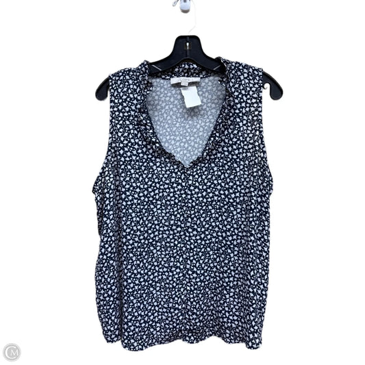 Top Sleeveless By Loft In Blue, Size: Xl