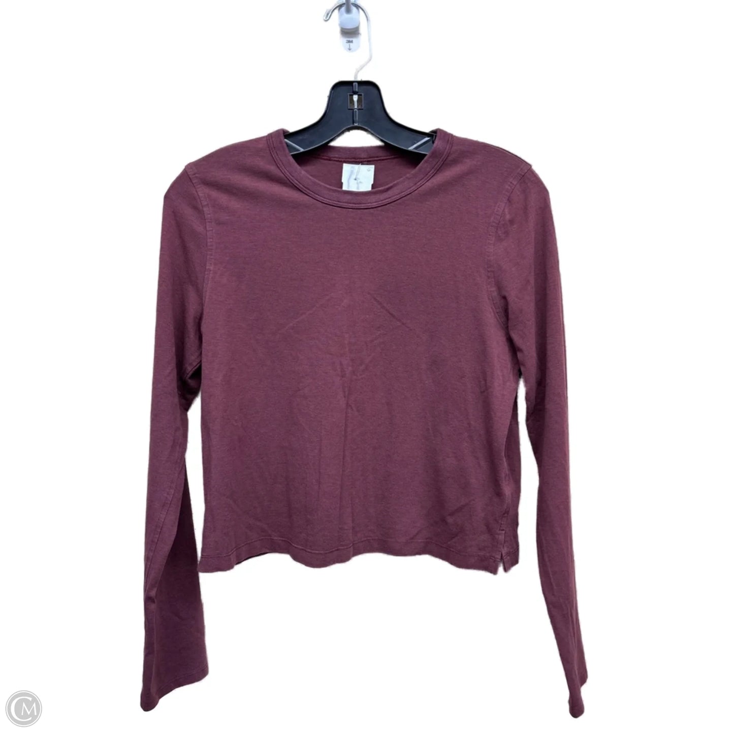 Athletic Top Long Sleeve Crewneck By Lululemon In Maroon