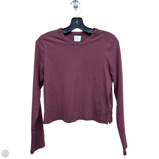 Athletic Top Long Sleeve Crewneck By Lululemon In Maroon