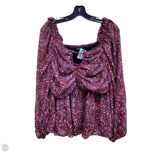 Top Long Sleeve By Torrid In Multi-colored, Size: 2x