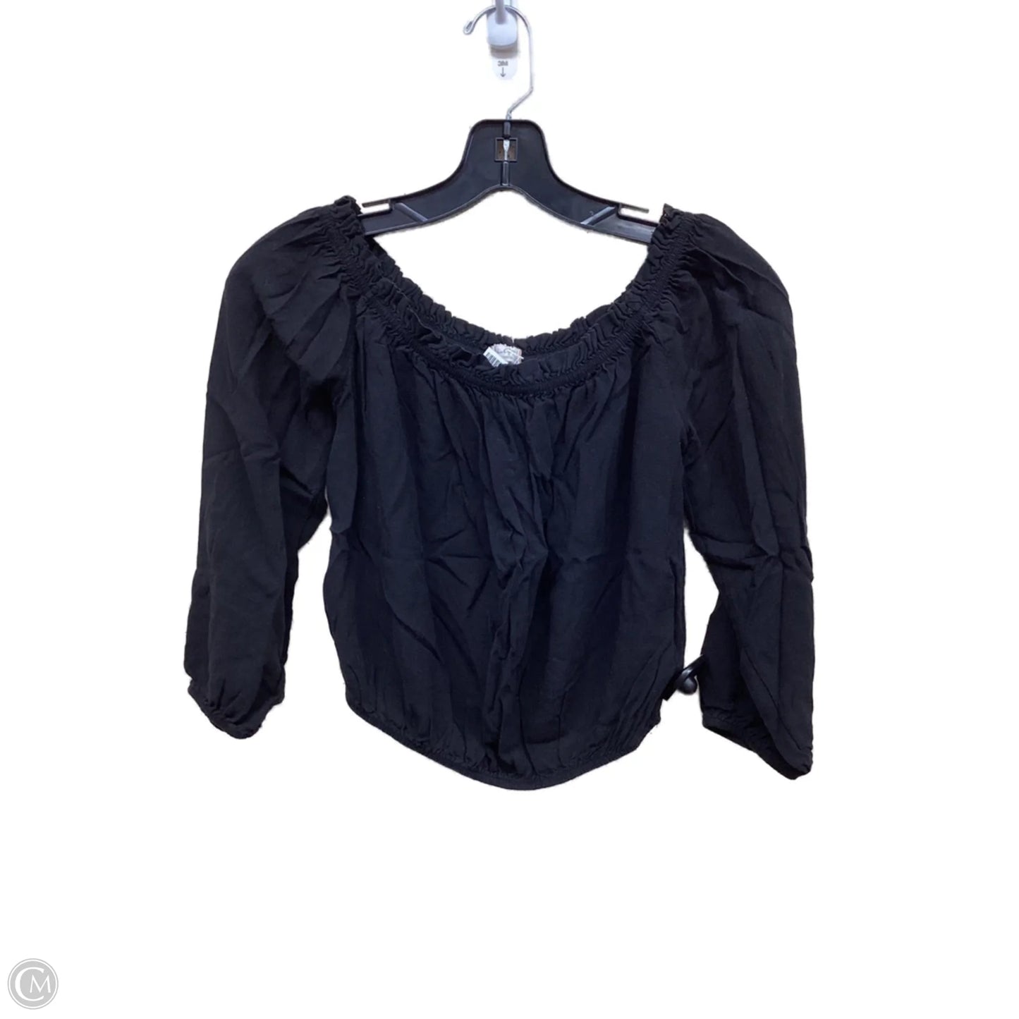 Top Long Sleeve By Clothes Mentor In Black