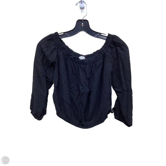 Top Long Sleeve By Clothes Mentor In Black