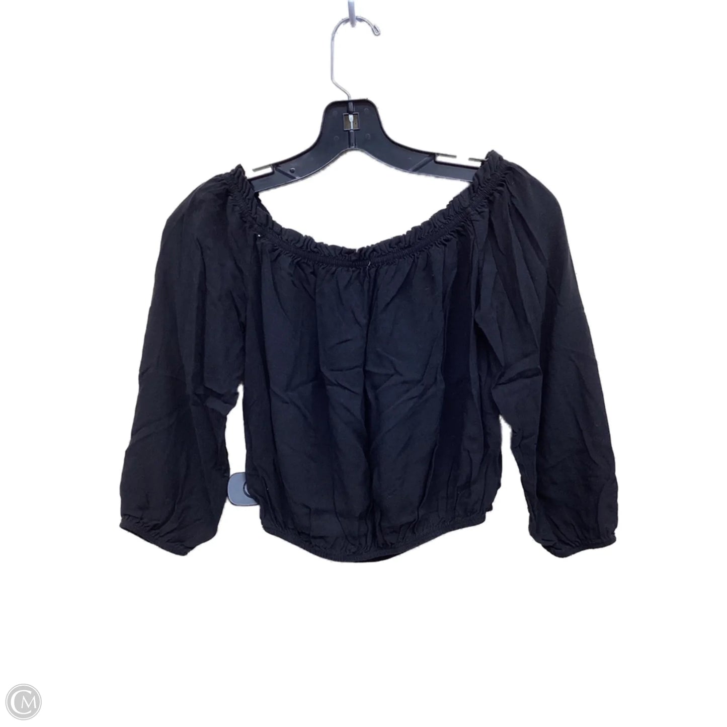 Top Long Sleeve By Clothes Mentor In Black