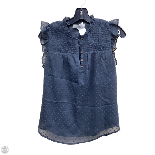 Top Short Sleeve By Loft In Grey, Size: Xs