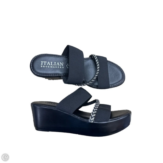 Shoes Heels Platform By Italian Shoemakers In Black, Size: 9