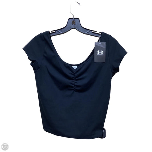 Top Short Sleeve By Under Armour In Black, Size: M