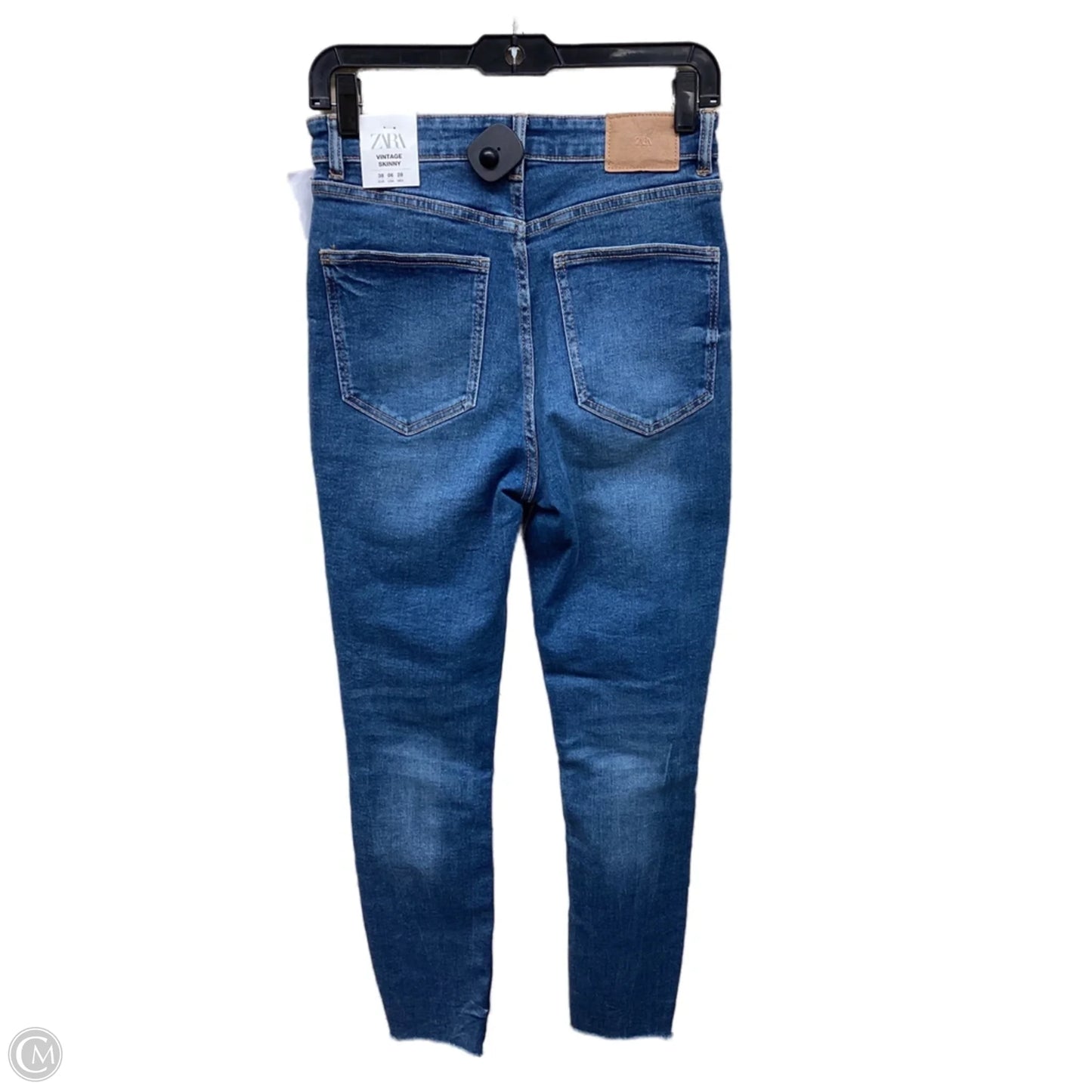 Jeans Skinny By Zara In Blue Denim, Size: 6