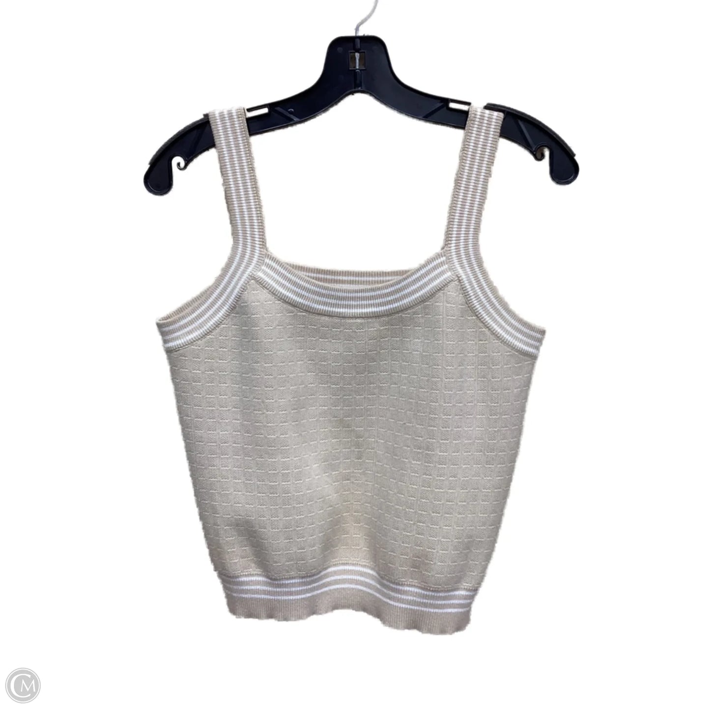 Top Sleeveless By Sioni In Tan, Size: M