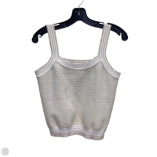 Top Sleeveless By Sioni In Tan, Size: M