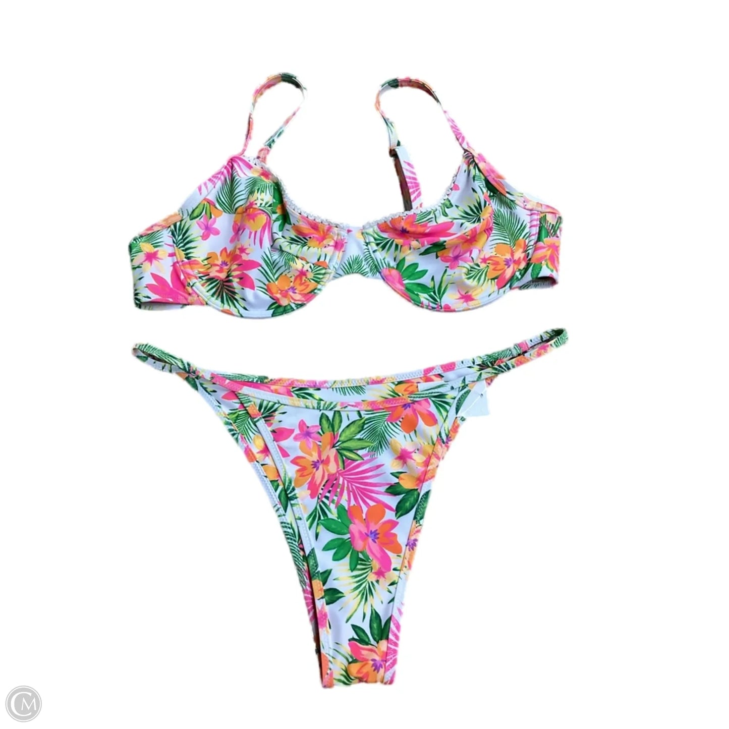 Swimsuit 2pc By Clothes Mentor In Floral Print, Size: 0