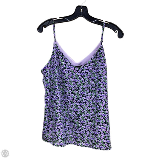 Top Sleeveless By Banana Republic In Floral Print, Size: L