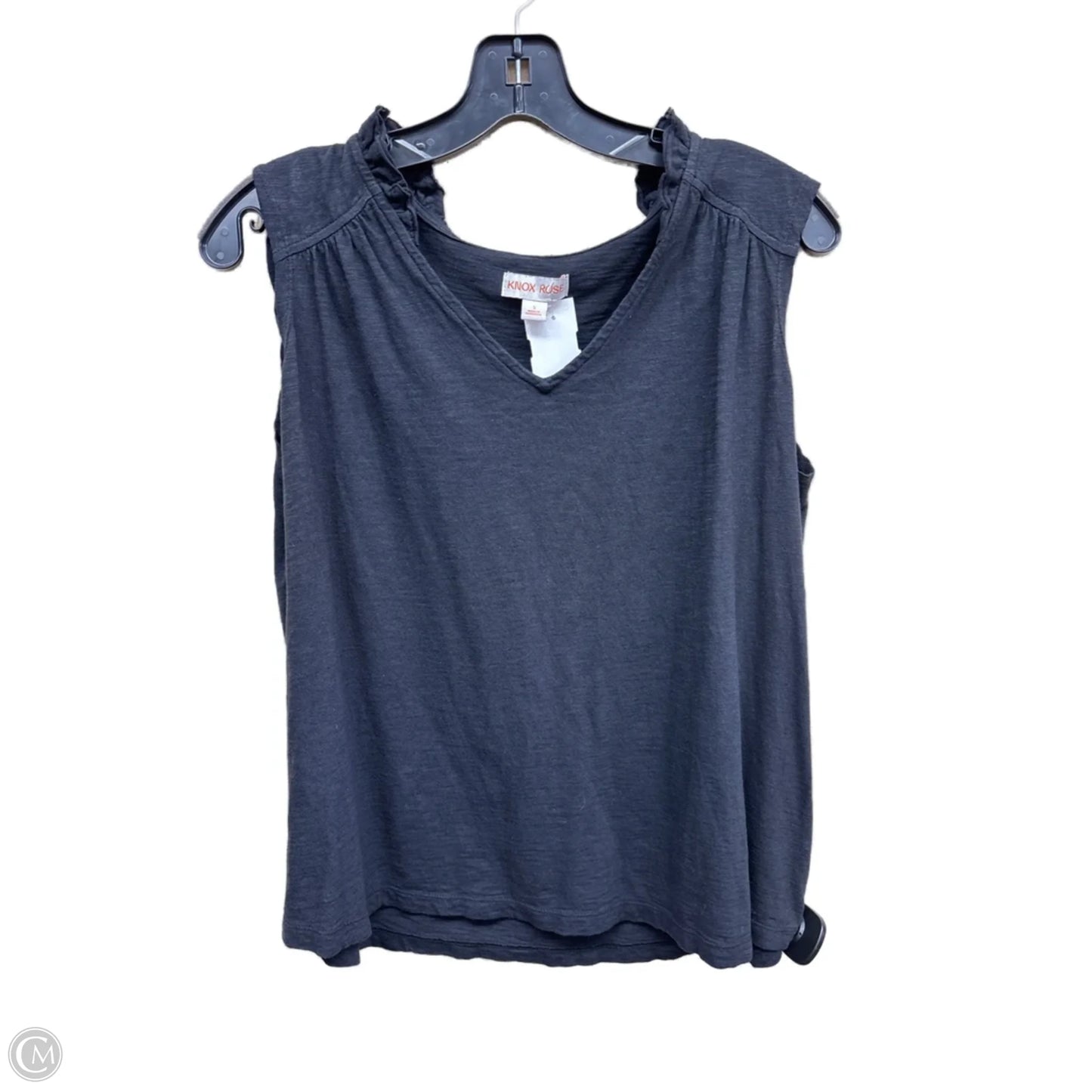 Top Short Sleeve By Knox Rose In Black, Size: S