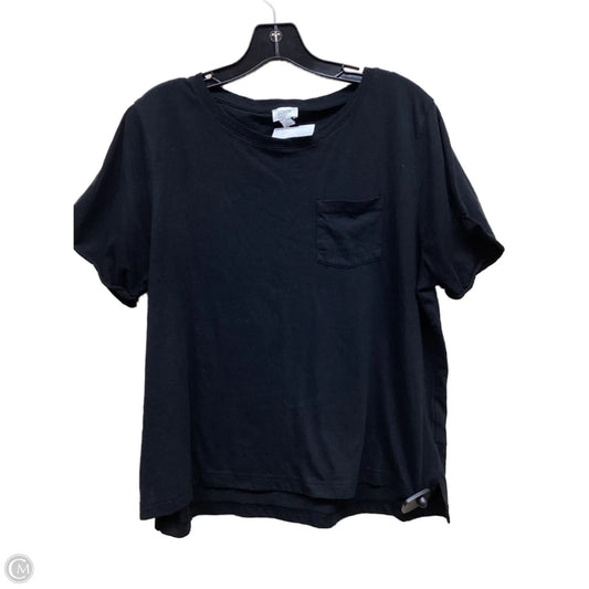 Top Short Sleeve By J. Crew In Black, Size: Xl