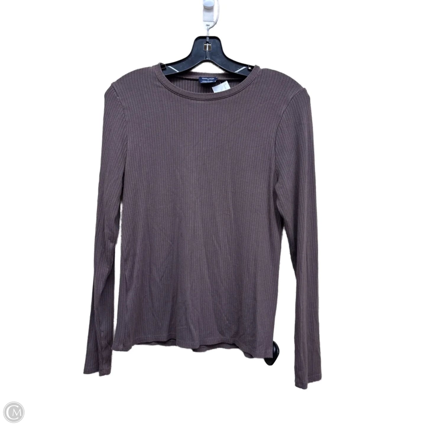Top Long Sleeve By Splendid In Brown, Size: M
