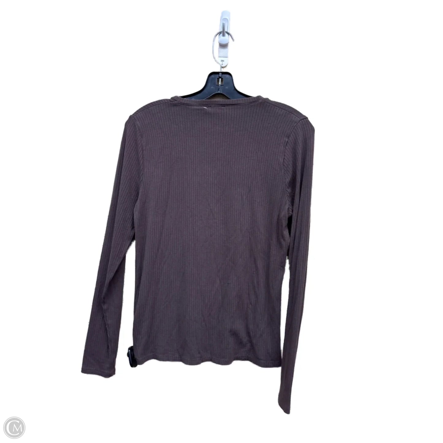 Top Long Sleeve By Splendid In Brown, Size: M