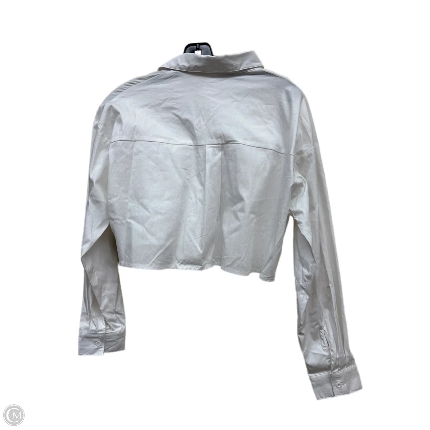 Top Long Sleeve By Clothes Mentor In White
