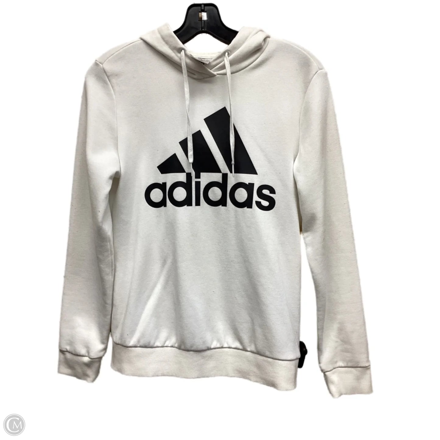 Sweatshirt Hoodie By Adidas In White, Size: Xs