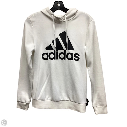 Sweatshirt Hoodie By Adidas In White, Size: Xs