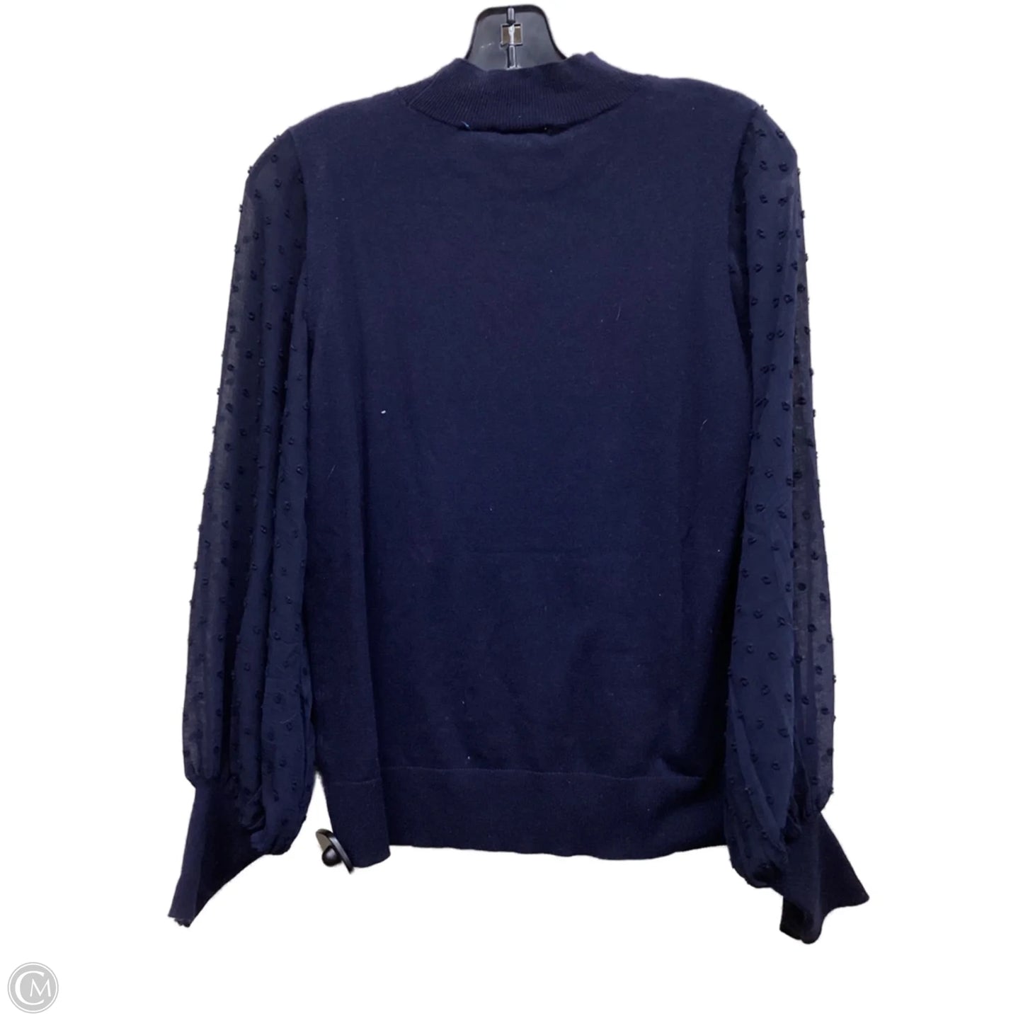 Top Long Sleeve By Cece In Navy, Size: Xs