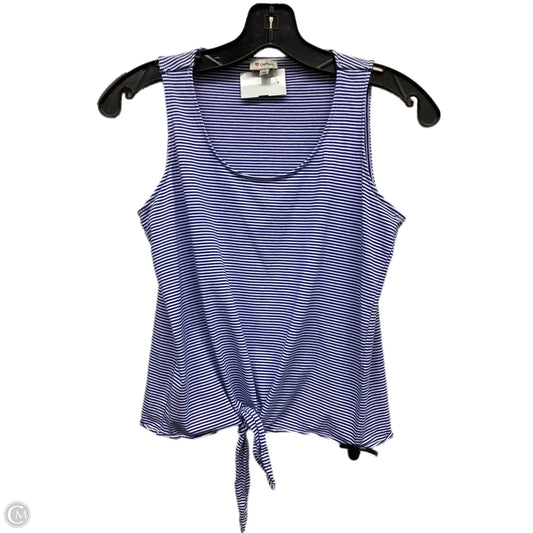 Top Sleeveless By Cremieux In Striped Pattern, Size: Xs