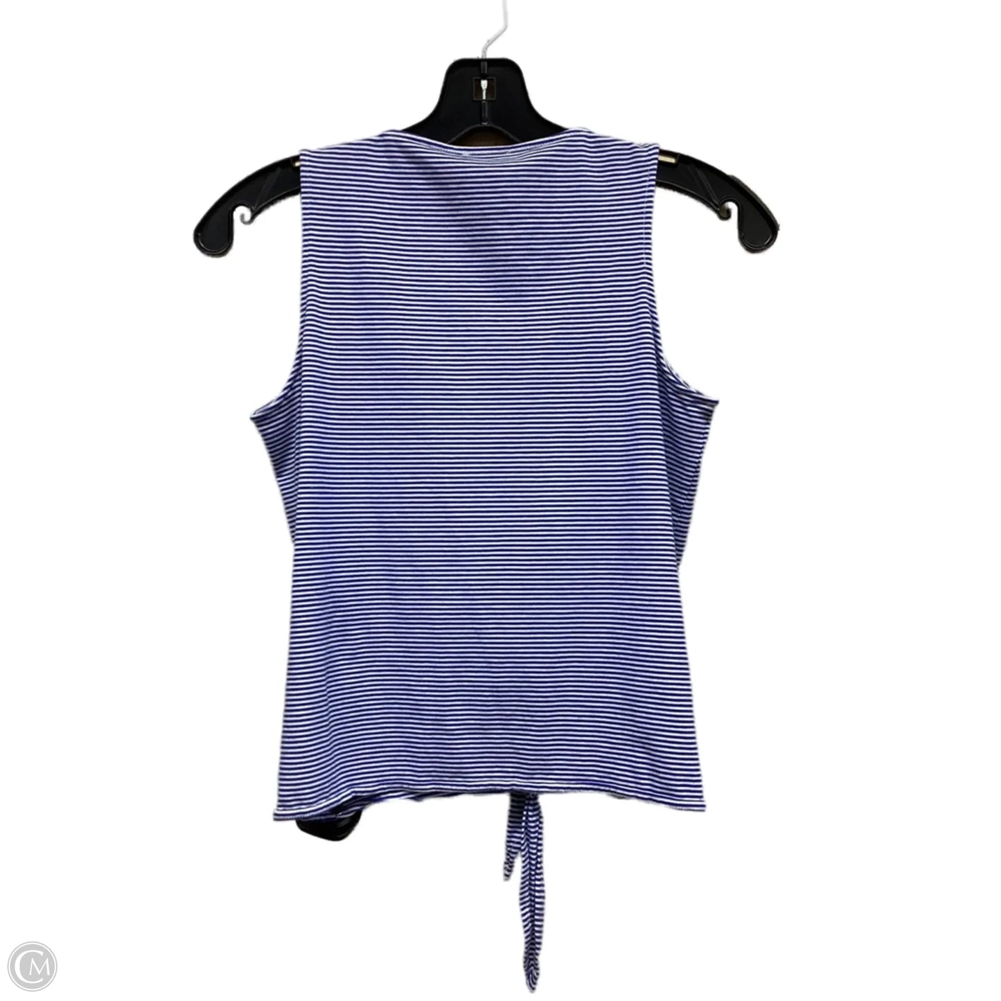Top Sleeveless By Cremieux In Striped Pattern, Size: Xs