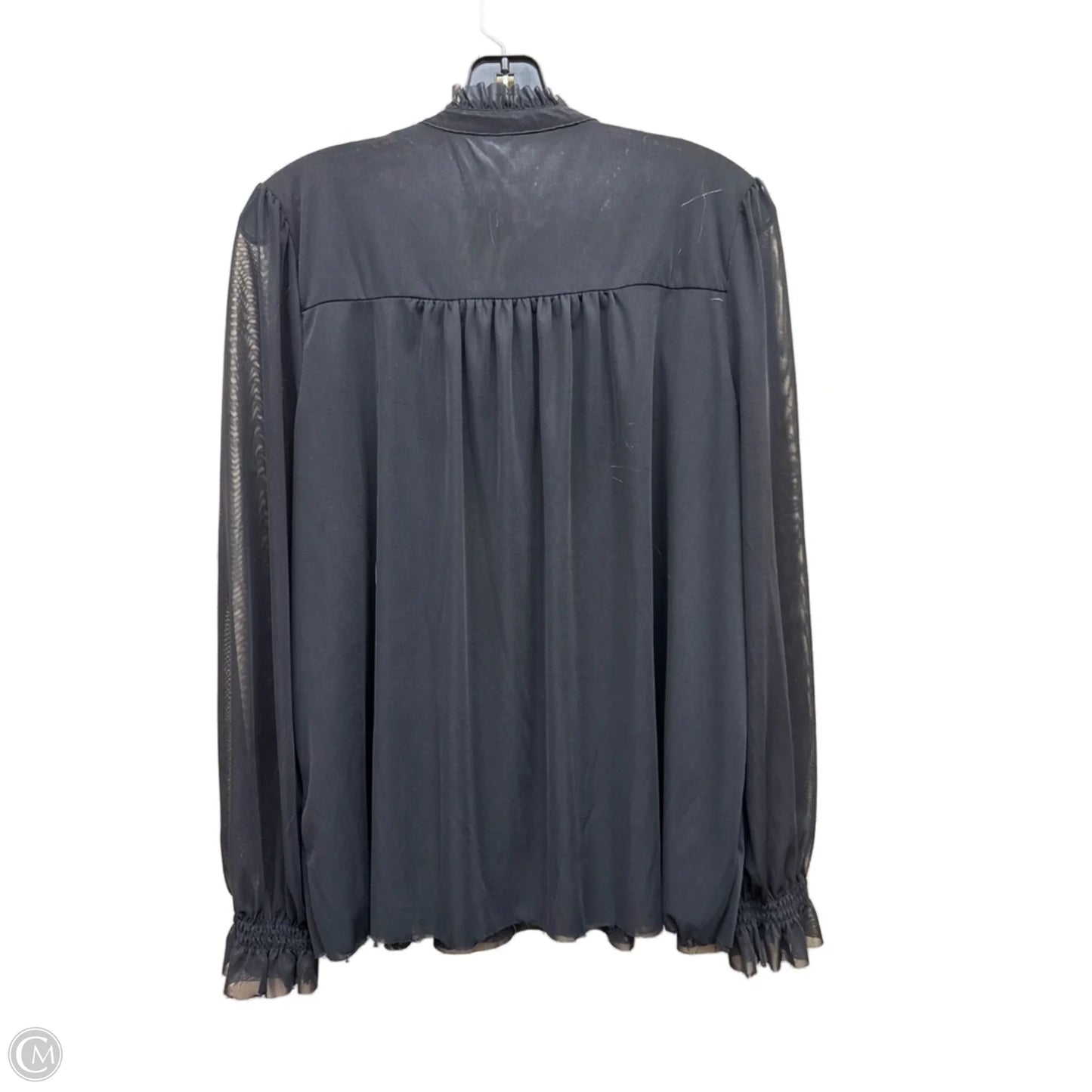 Top Long Sleeve By Anthropologie In Black, Size: L