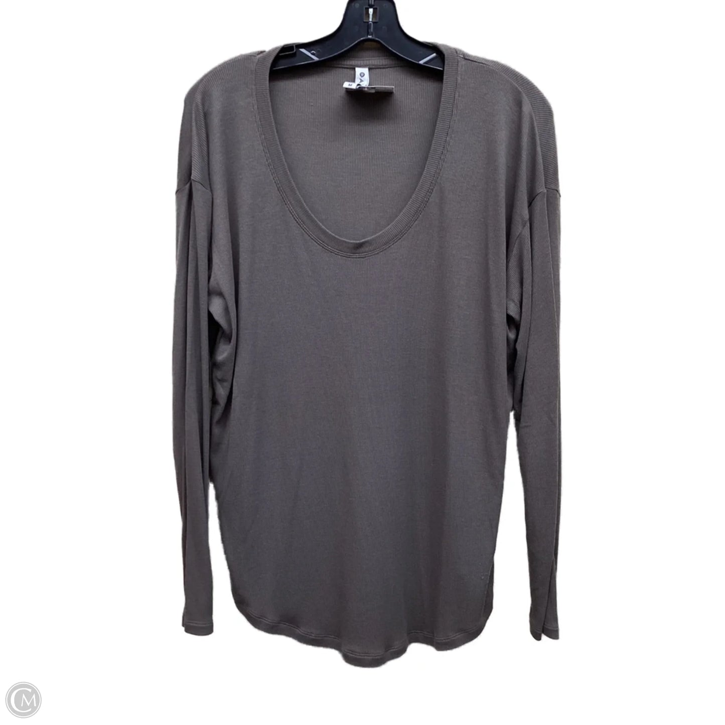 Top Long Sleeve By Athleta In Grey, Size: M