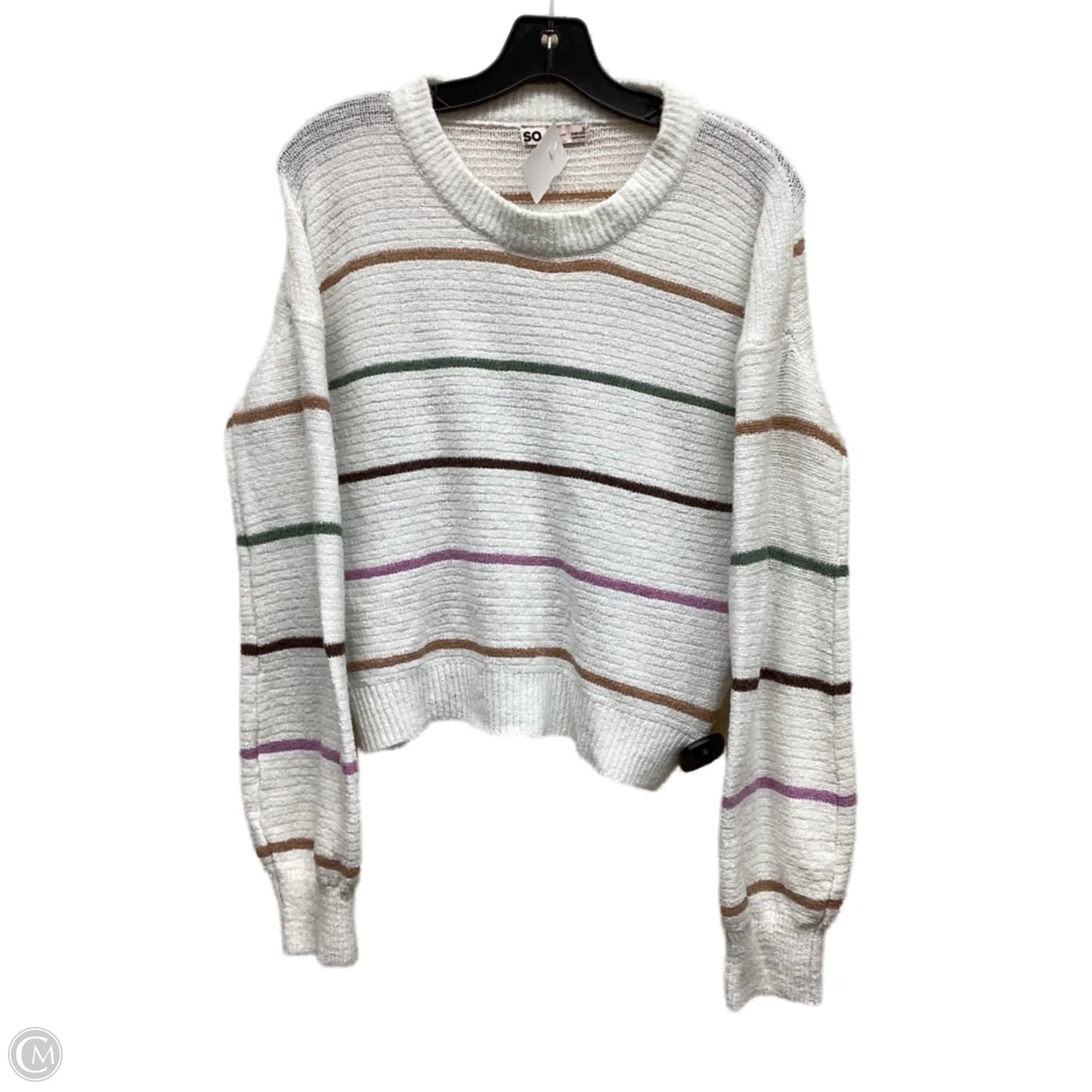 Sweater By So In Striped Pattern, Size: S