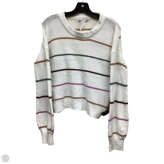 Sweater By So In Striped Pattern, Size: S