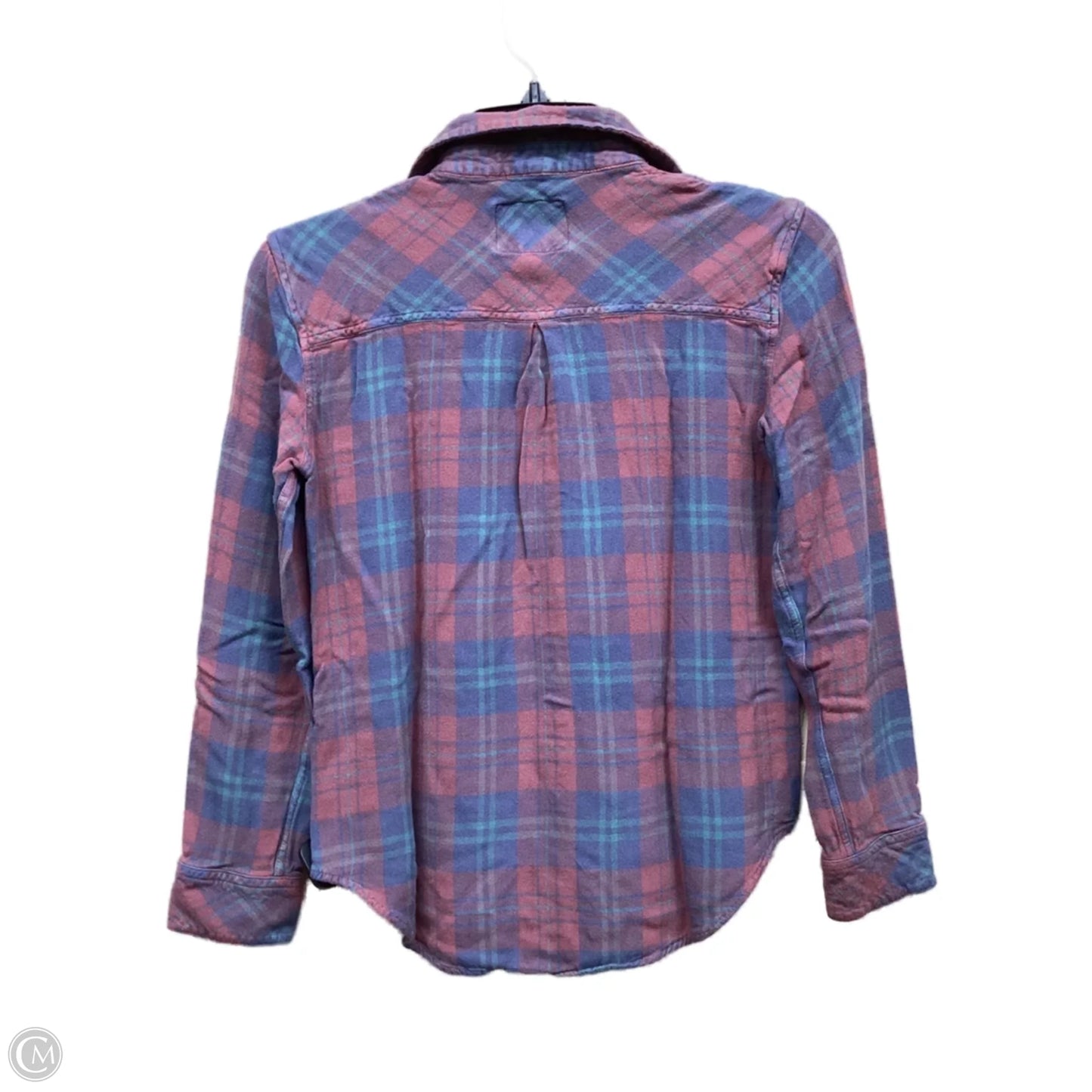 Top Long Sleeve By Rails In Plaid Pattern, Size: Xs