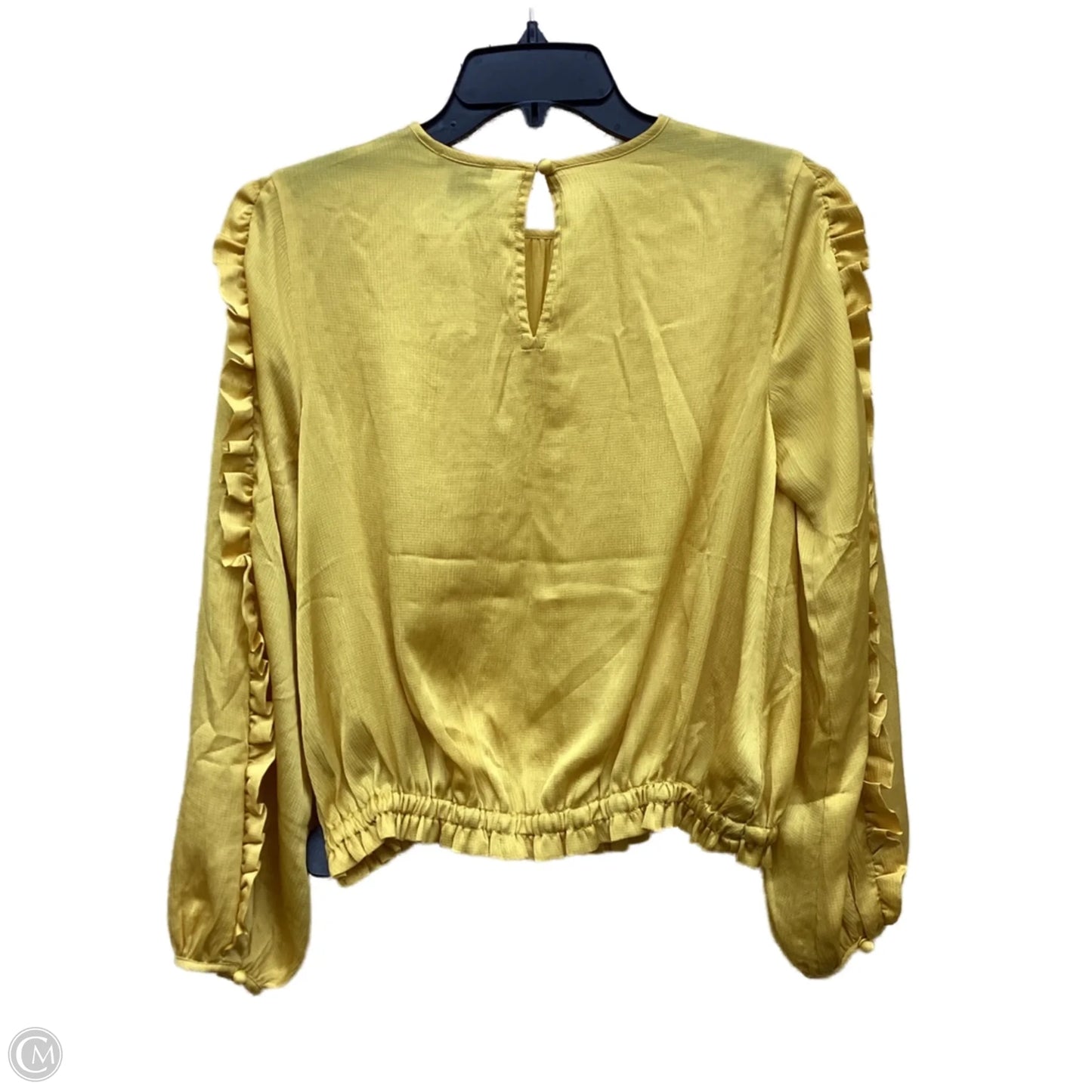 Top Long Sleeve By Ann Taylor In Yellow, Size: Xs