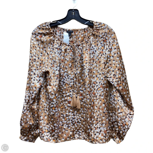 Top Long Sleeve By Ann Taylor In Multi-colored, Size: Xs