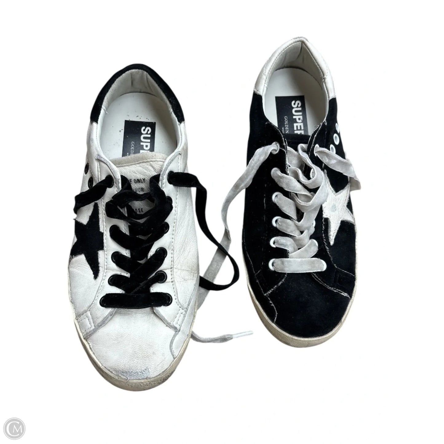 Shoes Luxury Designer By Golden Goose In Black & White
