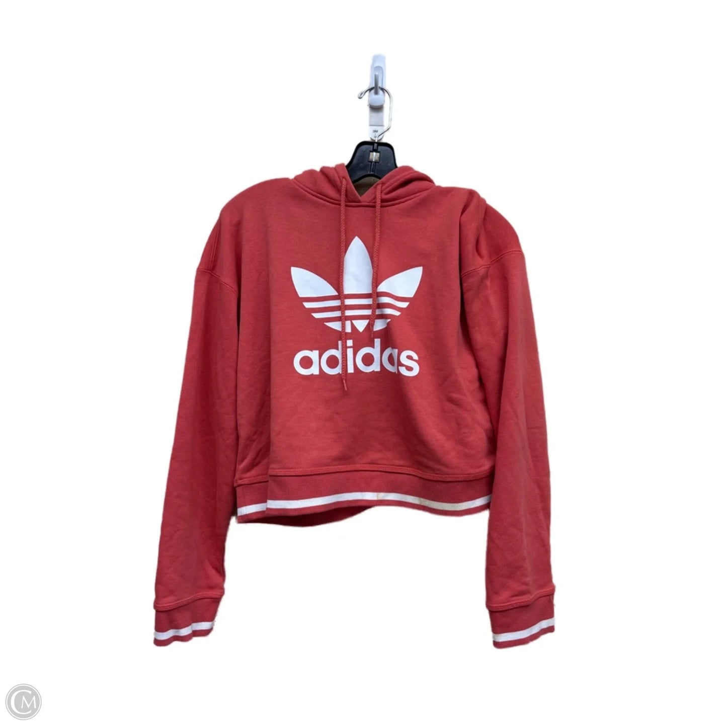 Sweatshirt Hoodie By Adidas In Orange, Size: S