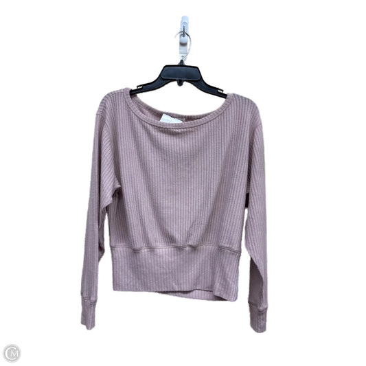 Top Long Sleeve By Spiritual Gangster In Pink, Size: S
