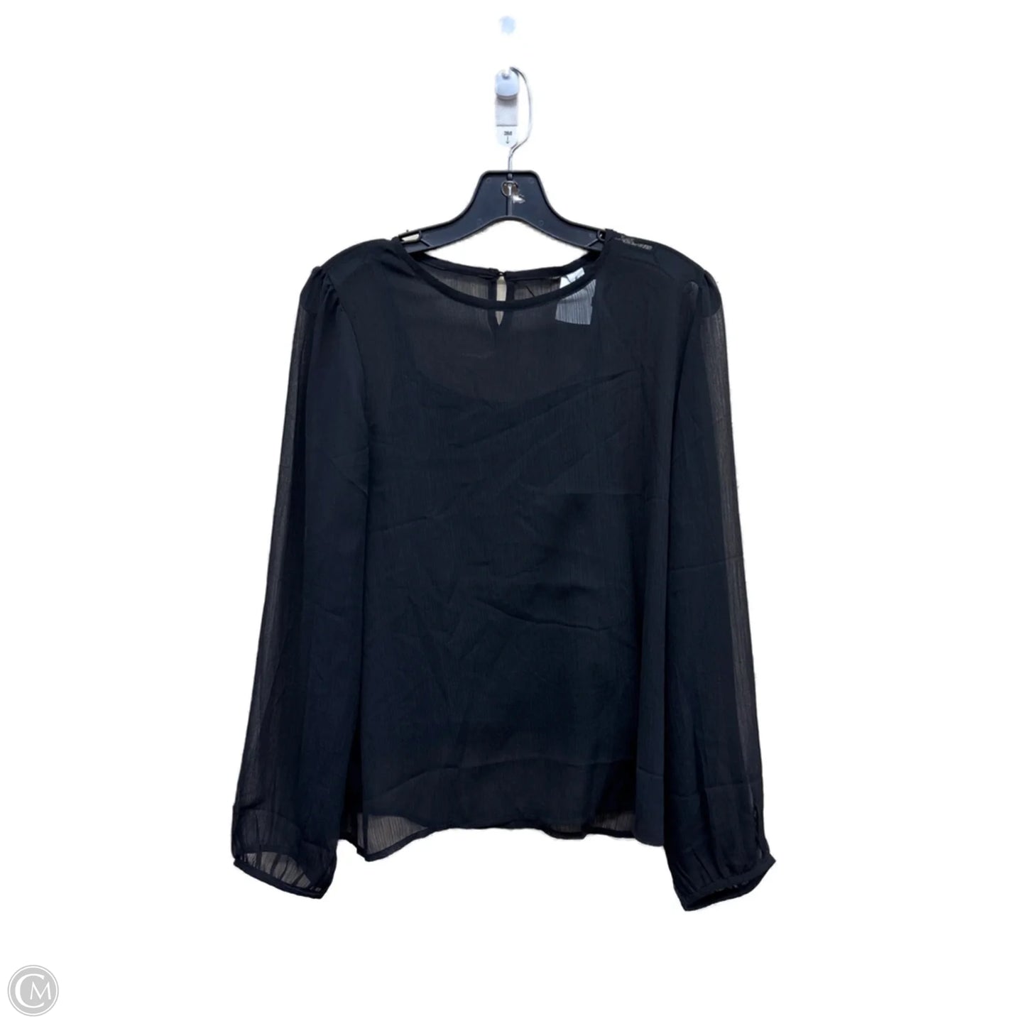 Top Long Sleeve By Clothes Mentor In Black