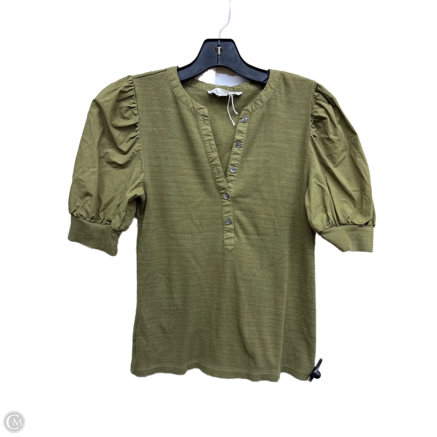 Top Short Sleeve By Loft In Green, Size: Xs