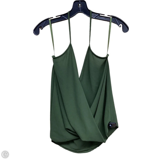 Top Sleeveless By Naked Zebra In Green, Size: M