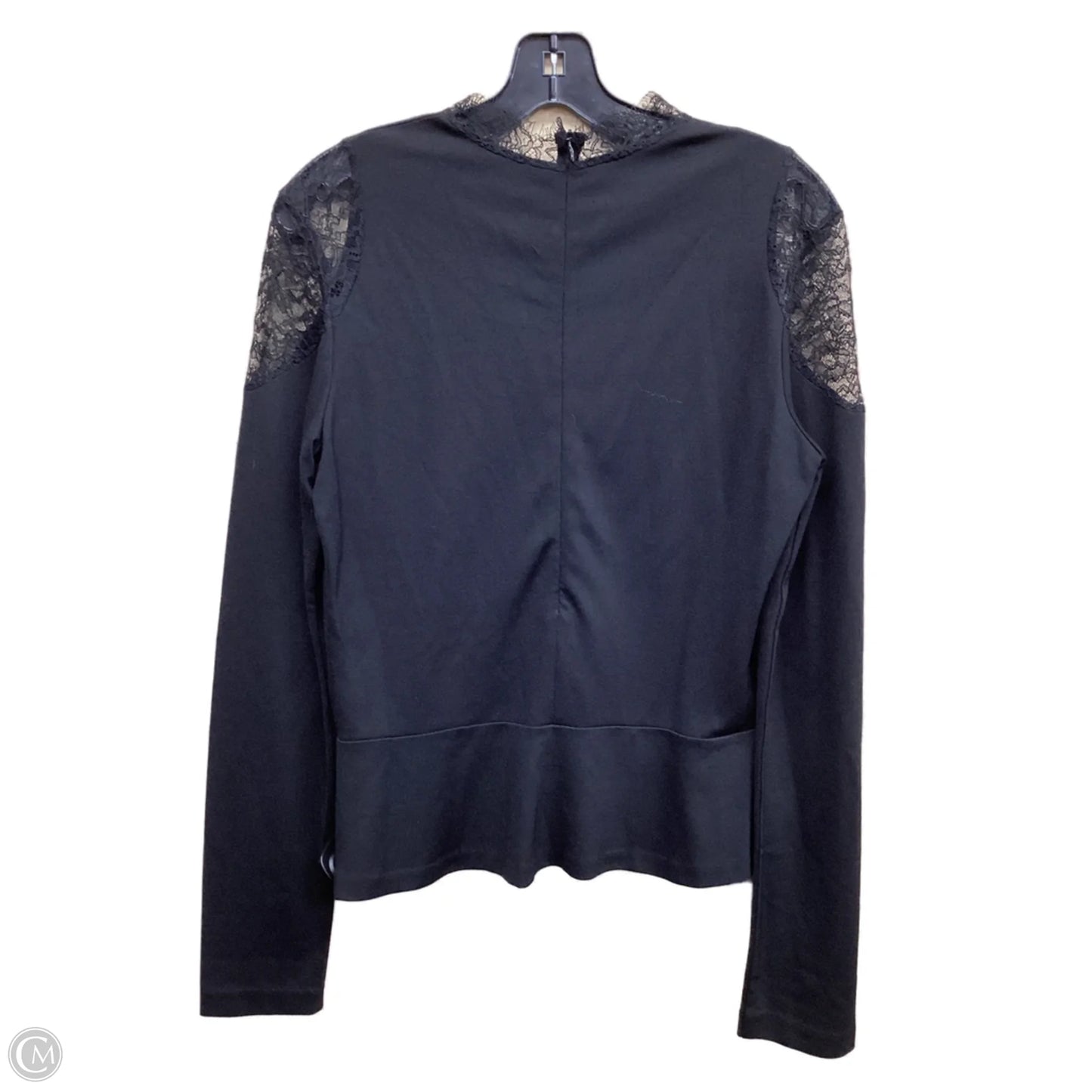 Top Long Sleeve By Amanda Uprichard In Black, Size: M