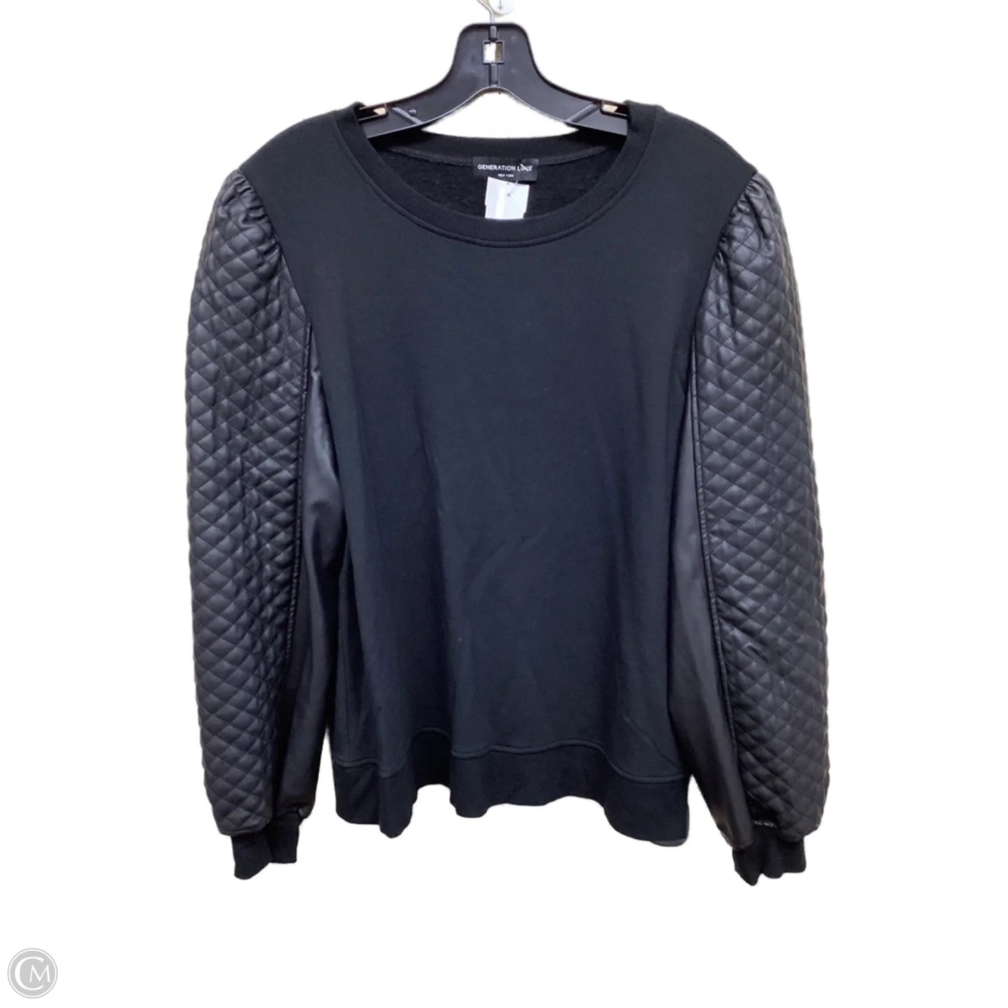 Top Long Sleeve By Clothes Mentor In Black, Size: M