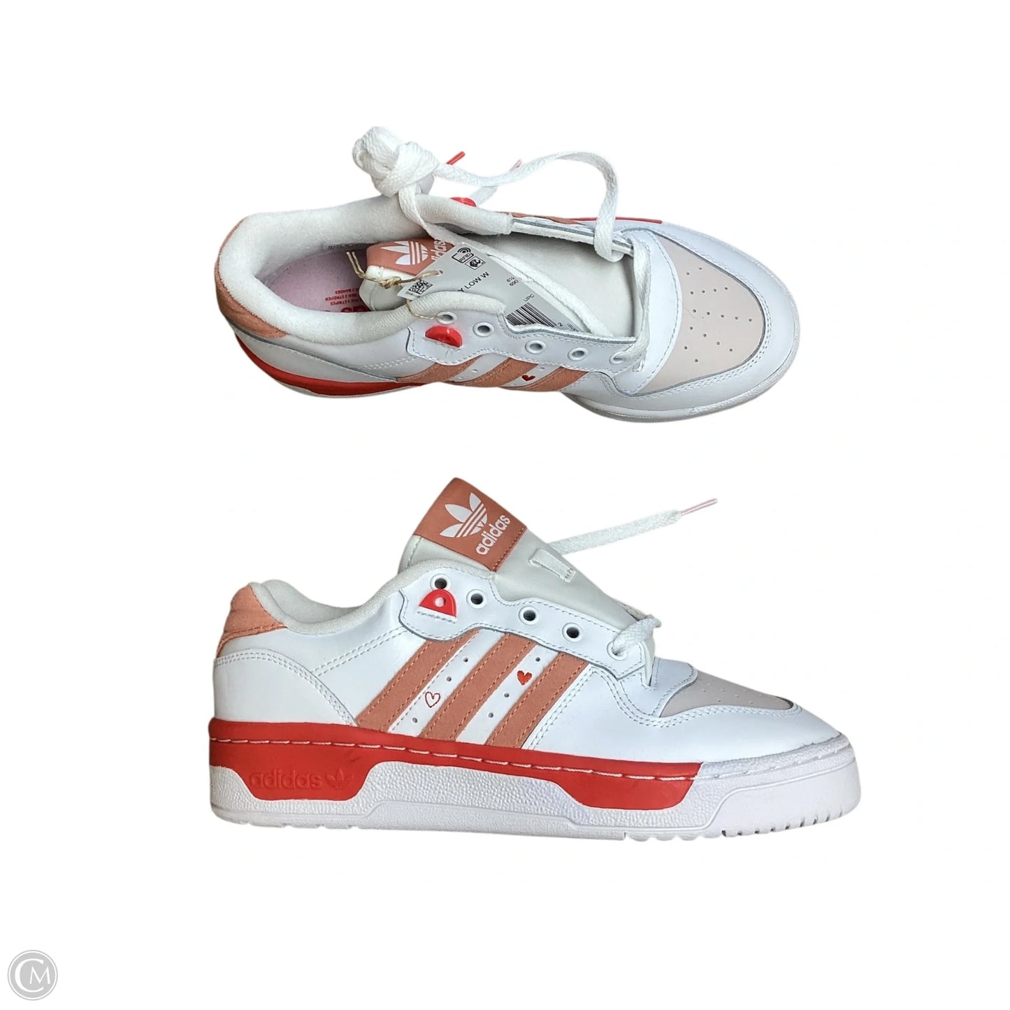Shoes Sneakers By Adidas In Pink & White, Size: 8